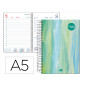 Agenda espiral liderpapel syros 15x21 cm 2023 dia pagina simple espiral color oleo 60 gr catalan