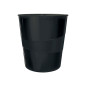 Papelera plastico leitz recycle color negro 15 litros
