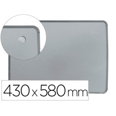 Pizarra nobo magnetica para el hogar acero marco slim plata 430x580 mm