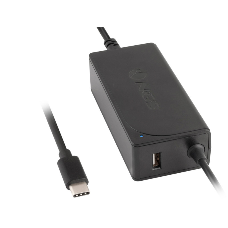 Cargador universal ngs para portatil 60w tipo c usb 5v/2a