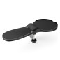 Reposabrazos ergonomico q-connect con alfombrilla de raton y apoyo de muñeca color negro 220x140x480 mm