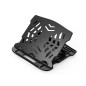 Soporte q-connect para portatil hasta 17   " ajustable 7 angulos diferentes color negro 260x280x60 mm