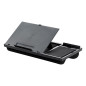 Soporte q-connect ancho para portatil movil raton hasta 17   " ajustable 7 angulos diferentes color negro