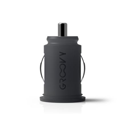 Cargador de coche groovy doble usb a 3.4a gris oscuro