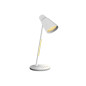 Lampara de escritorio q-connect led 6w 330 lm tactil 3 niveles color luz nocturna cabeza orientable blanco