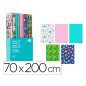 Papel de regalo liderpapel infantil rollo ancho 70 cm longitud 2 m modelos surtidos gramaje 60 gr