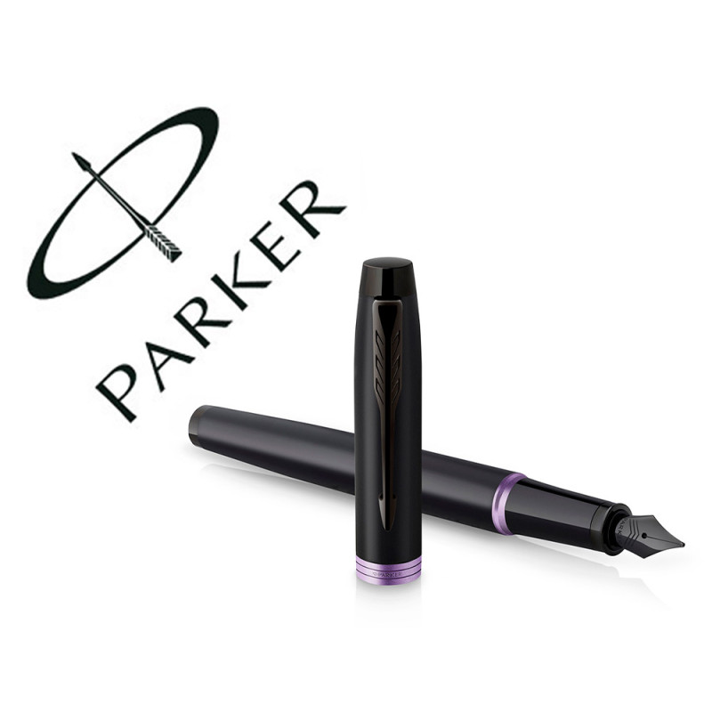 Pluma parker im professionals vibrant purple ring plumin f en estuche de regalo