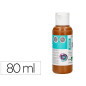 Pintura acrilica liderpapel bote de 80 ml marron