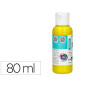 Pintura acrilica liderpapel bote de 80 ml amarillo