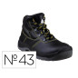 Botas deltaplus de seguridad piel crupon pigmentada suela pu bi-densidad color negro talla 43