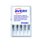 Repuesto de aguja avery corta estandar base plastico para pistola de navetes tgs005 caja de 5 unidades