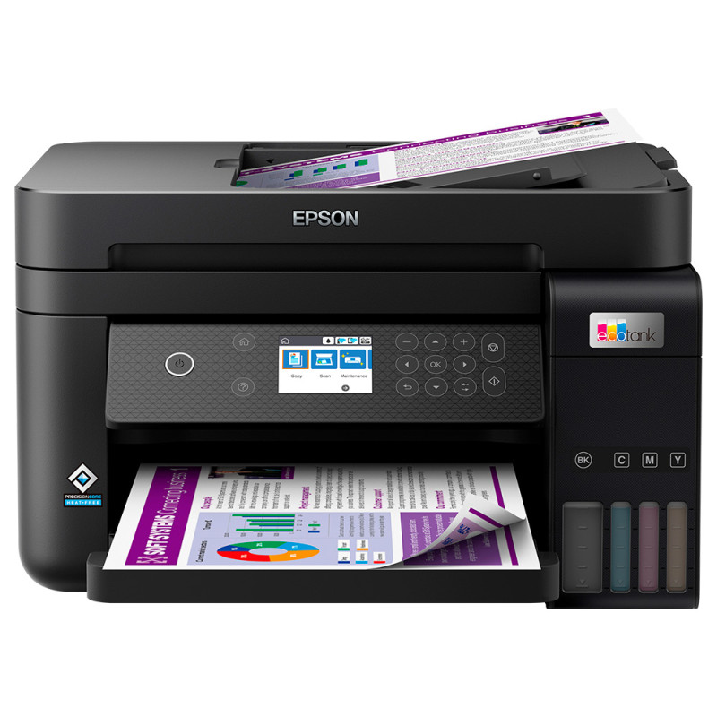 Equipo multifuncion epson ecotank et-3850 tinta 15 ppm bandeja 250 hojas escaner copiadora impresora