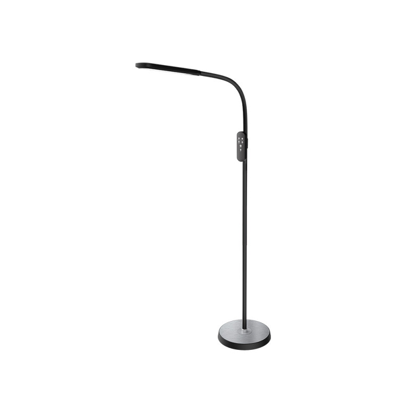 Lampara de suelo q-connect 15w con control remoto altura 146 cm color negro