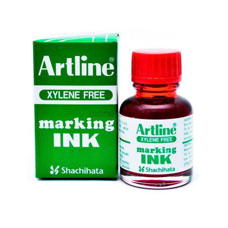 Tinta rotulador artline esk-20 rojo bote 20 cc sin xileno