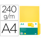 Subcarpeta cartulina liderpapel din a4 pestaña derecha 240g/m2 color amarillo