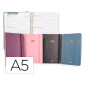 Agenda escolar liderpapel curso 23-24 college classic lines din a5 bilingue semana vista carton forrado espiral