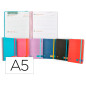 Agenda escolar liderpapel curso 23-24 college classic din a5 bilingue dos dias pagina espiral cierre con