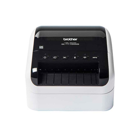 Impresora de etiquetas brother ql-1110nwb hasta 103 mm corte automatico impresion b/n usb 2.0 wifi bluetooth