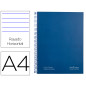 Cuaderno espiral navigator a4 micro tapa forrada 80h 80gr horizontal 1 banda color azul marino