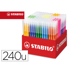 Lapices de colores stabilo trio az school pack de 240 unidades surtidas 20 colores