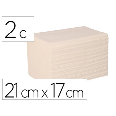 Servilleta bunzl greensource celulosa blanca plegado zig-zag 2 capas 21x17 cm caja de 9000 unidades