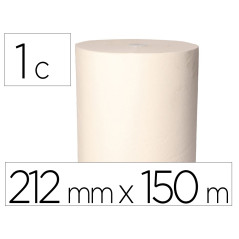 Papel secamanos bunzl greensource 2 capas celulosa blanca 212 mm x 150 mt con sistema autocorte paquete de