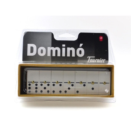 Domino chamelo fournier ficha marfilina en caja de plastico en blister