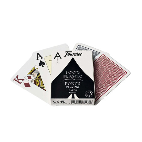 Baraja fournier poker ingles nº 2800 plastico indice gigante