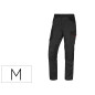 Pantalon de trabajo deltaplus con cintura elastica 7 bolsillos color gris-rojo talla m