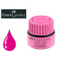 Tinta rotulador faber castell textliner fluorescente 1549 con sistema capilar color rosa bote 30 ml