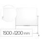 Pizarra blanco nobo classic nano clean doble cara movil acero magnetico 1500x1200 mm