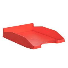 Bandeja sobremesa archivo 2000 ecogreen plastico 100% reciclada apilable formatos din a4 y folio color rojo