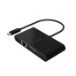 Adaptador belkin avc004btbk usb-c a usb-a 3.0 ethernet vga y hdmi (4k) + carga 100w color negro