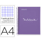 Cuaderno espiral miquelrius notebook 5 emotions tapa forrada din a4 microperforado 120 hojas 90g/m2 cuadro 5 mm