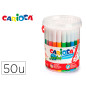 Rotulador carioca jumbo bote de 50 unidades colores surtidos