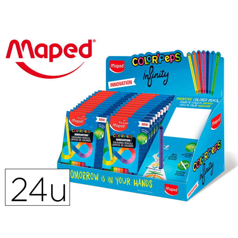 Set para colorear maped 12 rotuladores + 12 lapices colores surtidos
