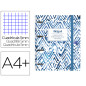 Carpeta con recambio oxford europeanbinder japandi din a4+ cuadro 5x5 120 hojas
