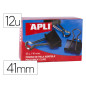 Pinza metalica apli reversible 41 mm caja de 12 unidades