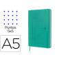Cuaderno oxford cosida tapa extradura din a5 104 hojas rayado dots 5x5 colores surtidos
