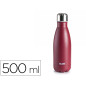 Botella portaliquidos ibili acero inoxidable termo color granada capacidad 500 ml