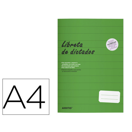 Libreta de dictados additio primaria 64 paginas din a4