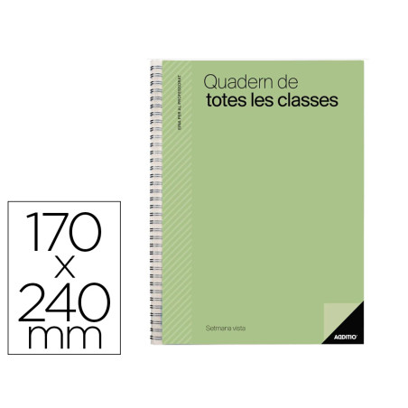 Cuaderno de todas las clases catalan additio planificacion dia pagina evolucion continua