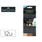 Lapices de colores faber castell black edition tonos de piel caja de 12 unidades colores surtidos
