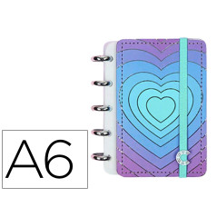 Cuaderno inteligente din a6 lovely silver love 140x110 mm