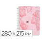 Cuaderno inteligente grande mapamundi rosa edicion gocase 280x215 mm