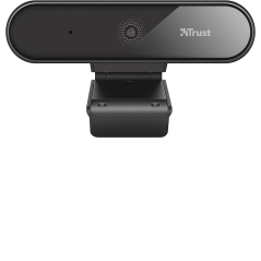 Camara webcam trust tyro con microfono y tripode 1920x1080 full hd usb 2.0 color negro