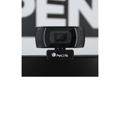 Camara webcam ngs xpresscam 1080 full hd 1920 x 1080 conexion usb 2.0 microfono incorporado 2 mpx color negro