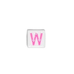 Quinci likeu cuaderno inteligente letra w love pastel pink