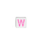 Quinci likeu cuaderno inteligente letra w love pastel pink