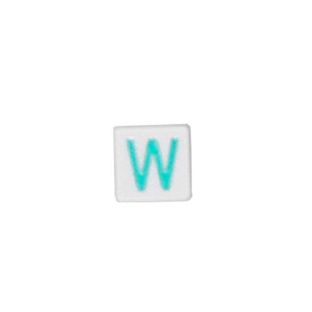 Quinci likeu cuaderno inteligente letra w cyan